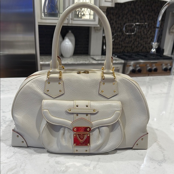 Louis Vuitton Le Superbe Suhali Goatskin Leather Ivory Purse Stunning - Picture 1 of 10